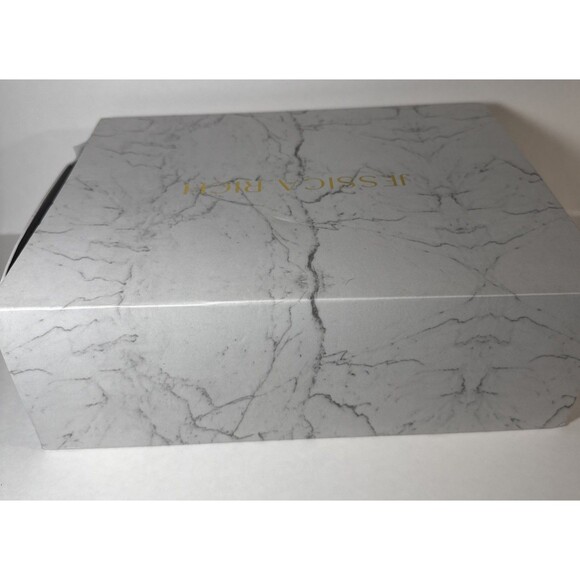 Jessica Rich Shoes Women Size 40 EU Black Clear Heel Satin Strap Platform Sandal - Picture 12 of 12